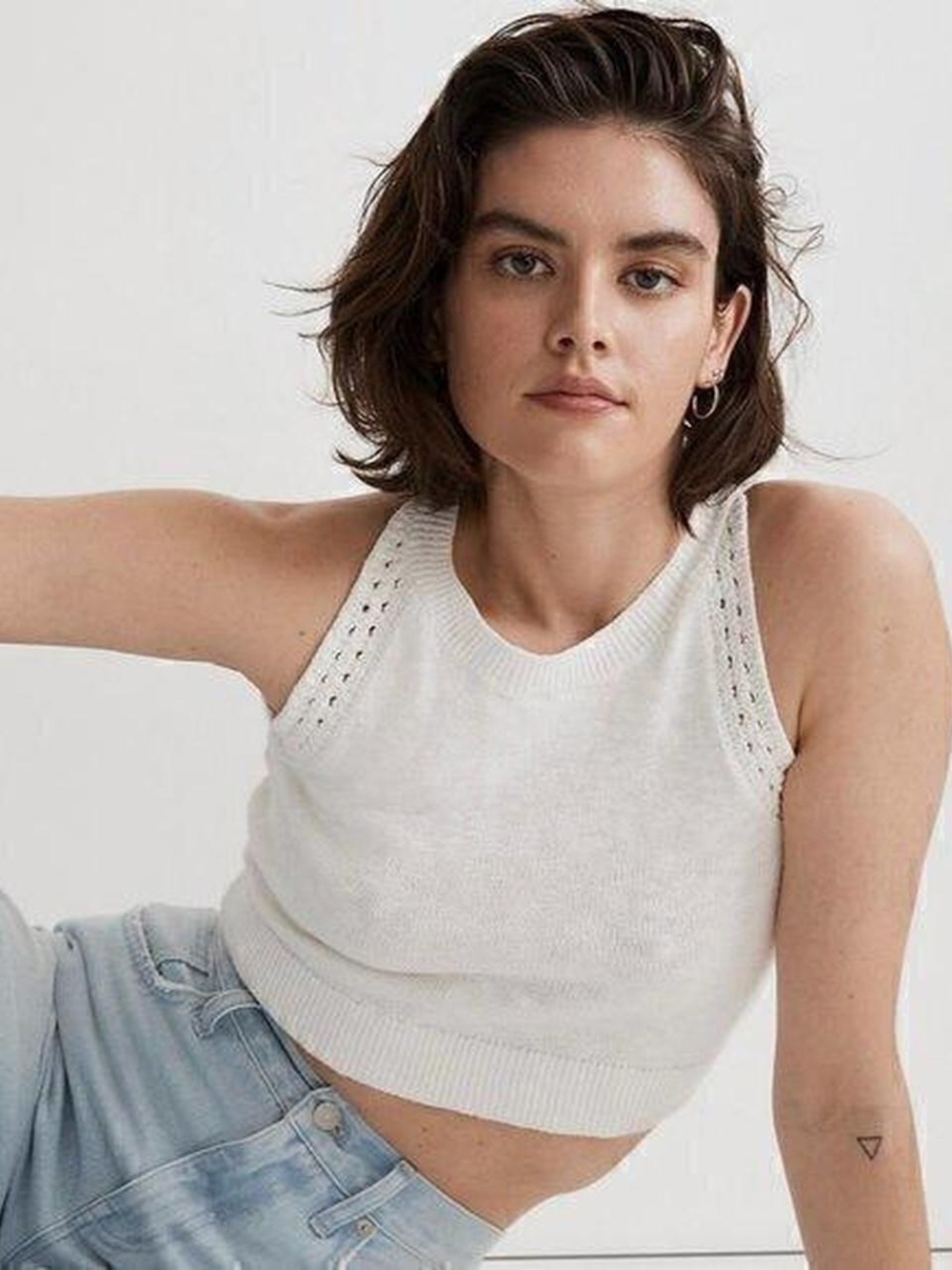 Madewell Knit Sleeveless Crop Top